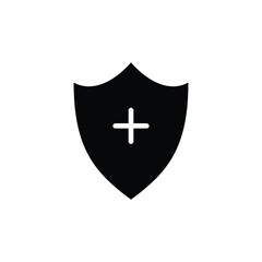 Antivirus vector icon. Anti virus flat sign design. Shield symbol pictogram. Protection shield icon. Guard sign. Defence sign. UX UI icon