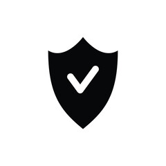 Antivirus vector icon. Anti virus flat sign design. Shield symbol pictogram. Protection shield icon. Guard sign. Defence sign. UX UI icon