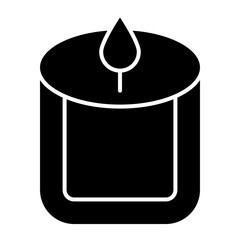 Scented Candle Icon Design