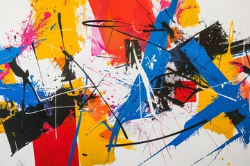 Vibrant Euphoria: An Abstract Expressionist Resurgence in Bold Colors