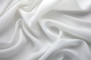 Obraz premium White Cloth Background, Satin Fabric Texture