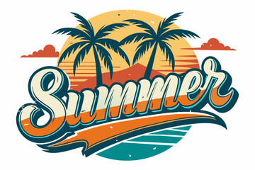 text--summer-vibes--poster-for-t-shirt-print-vector illustration