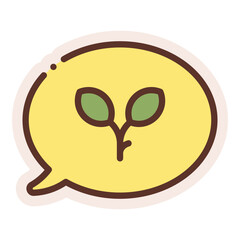 eco friendly thinking sticker