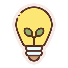 green energy electricity sticker