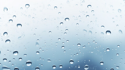 Water drops on white background texture. backdrop glass covered with drops of water. bubbles in water