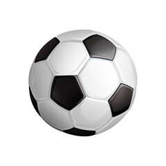 Fototapeta premium Soccer ball. Realistic Football vector illustration isolated on white background