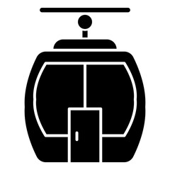 Cable Bar Cabin Icon Design © IsrarAhmad