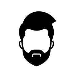 Hair icon vector graphics element silhouette sign symbol illustration on a Transparent Background