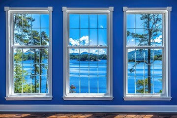 Windows achieve the effect of lightness and spaciousness which makes the entire room seem more open and friendly