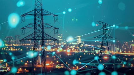 An advanced smart grid infrastructure, incorporating renewable energy sources, energy storage systems, and IoT-enabled devices for optimizing energy distribution and consumption in urban environments.