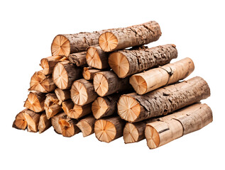 Firewood Kindling Isolated on Transparent Background