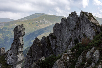 Beautiful view in the Carpathians. Spitzi Mountains. Ukraine
