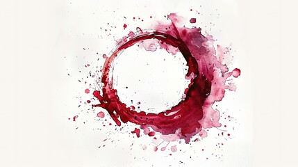 Wine stain red, stain stamp spot paper wine, winery blot trace	

