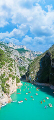 The largest European canyon called Verdon Gorges (Europe-France-Provence)