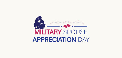 Military Spouse Appreciation Day Colorful Design