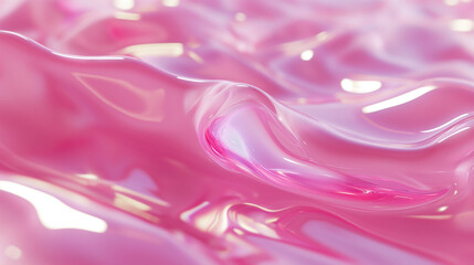Vector style background, pink jelly, waves with 3D effect