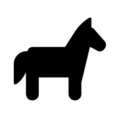 Horse icon vector graphics element silhouette sign symbol illustration