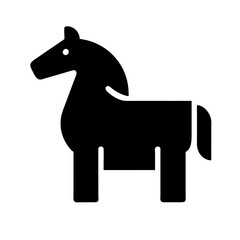 Horse icon vector graphics element silhouette sign symbol illustration