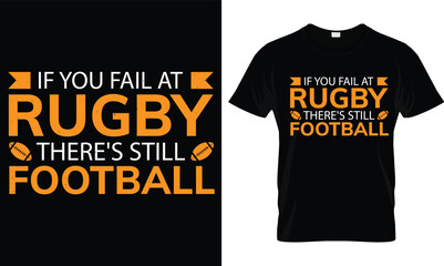 Fototapeta premium Rugby t-shirt design vector.
