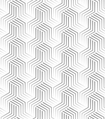 Vector seamless texture. Modern geometric background. A grid with hexagonal tiles. - 785621758