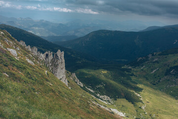 Fototapeta na wymiar Beautiful view in the Carpathians. Spitzi Mountains. Ukraine