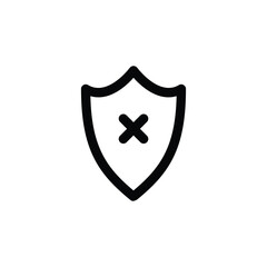 Antivirus vector icon. Anti virus flat sign design. Shield symbol pictogram. Protection shield icon. Guard sign. Defence sign. UX UI icon