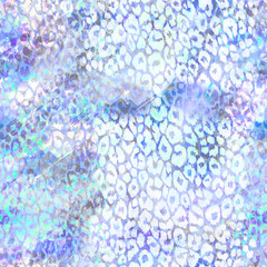 Leopard pattern. Seamless watercolor print, imitation animal skin. Realistic animal texture. Abstract repeating pattern - leopard skin imitation can be painted on clothes or fabric