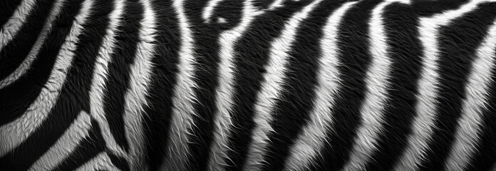 Zebra fur soft moving around. Simple zebra print motion background. This black and white striped animal print background animation video. Abstract background texture