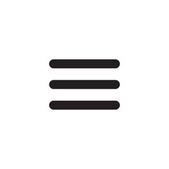 List bullets vector icon. Menu format flat sign design. Formatting items symbol pictogram. Hamburger list ellipsis icon. Ellipsis menu sign. Burger menu sign. UX UI icon