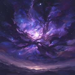 Immersive Astronomical Journey - Nebula's Ethereal Splendor