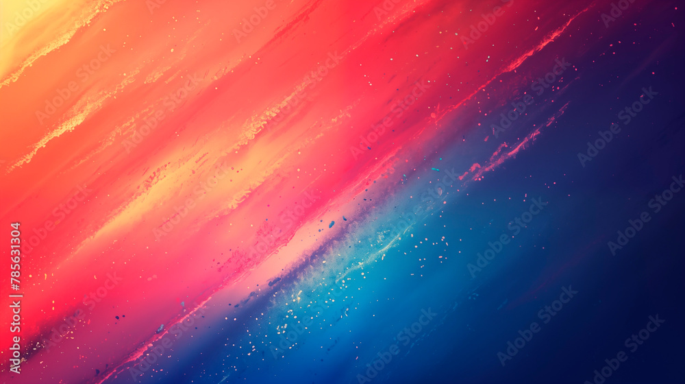 Wall mural grainy july 4th background abstract in summer colors, bright gradient colors with noise effect textu