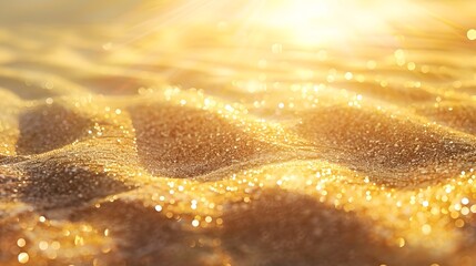 Warmth of Tropical Sunlight Glowing on Golden Sands: A Soothing Abstract Nature Background
