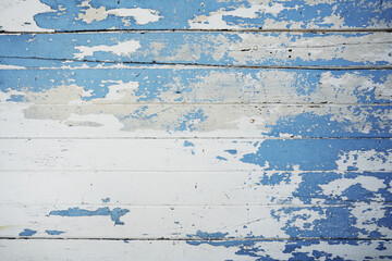 Grunge blue weathered wooden surface texture