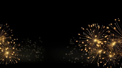 Obraz premium Fireworks shining sparks. Fireworks explosions object for festival background. Celebrate Lighting effect isolated illustration. High quality photo