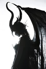 Fantasy Female Devil: A Harmonious Fusion of Darkness and Seduction in a Profile Picture