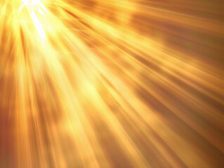 Golden Sunrise Rays Abstract Background