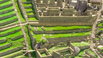 Machu Picchu, Peru. Aerial view.