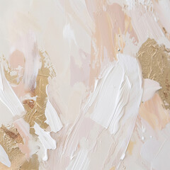 Texture of beige and gold paint strokes. Abstract background.
