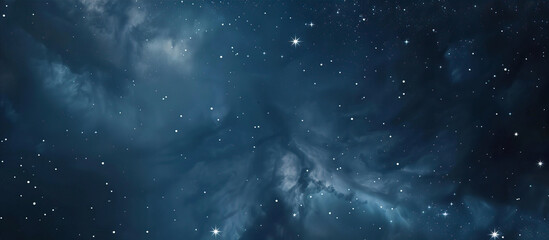 Naklejka premium Dark night sky with stars 