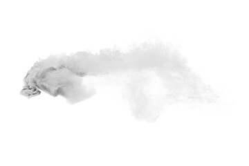 Smoke car burnout on transparent background