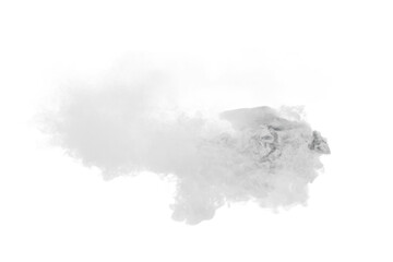 Smoke car burnout on transparent background
