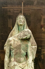 Piéta. Cimetière monumental, Milan - Italie