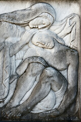 Fototapeta na wymiar Piéta. Cimetière monumental, Milan - Italie