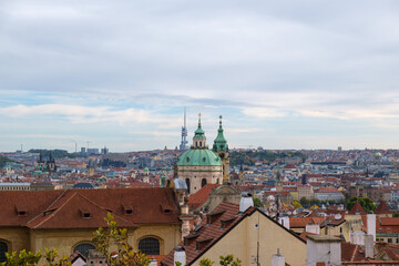 Fototapeta na wymiar View over the old town of Prague