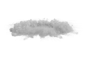 Smoke shockwave on transparent background