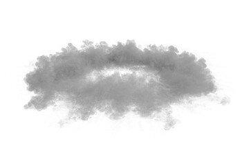 Smoke shockwave on transparent background