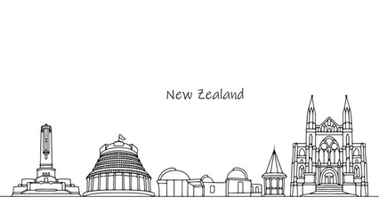 Sights of New Zealand - obrazy, fototapety, plakaty