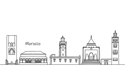 Sights of Morocco - obrazy, fototapety, plakaty