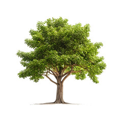 Isolated Locust Tree on a transparent background, PNG format