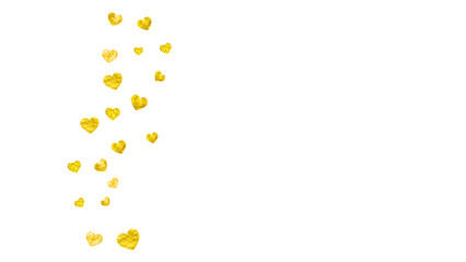 St Valentine Sale Card. Romantic Sparkle For Couple. Holiday Frame. Golden Art Backdrop. Graphic Banner For Party. Gold Grunge Voucher. Yellow St Valentine Sale Card.